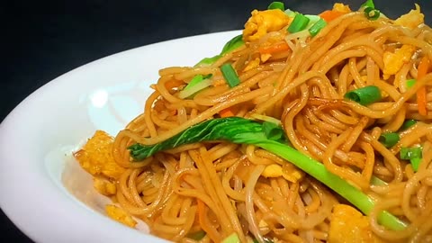 Vegetarians, the correct way to stir fry noodles is to make them delicious , is truly satisfying