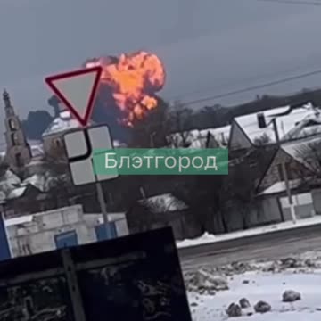 🔥An russian Il-76 military plane crashed in the Belgorod region, - russianSMI.