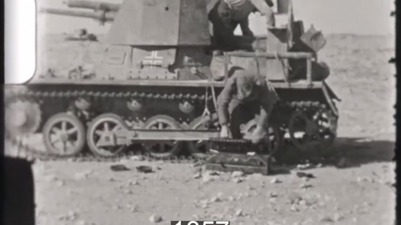 2 4 Australian Field Workshop Engineers blow up an abandoned Panzerjäger I near Tobruk in 1942