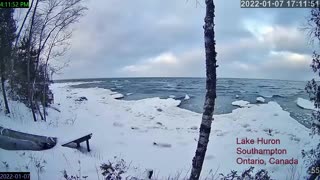 2022 01 07 lake huron timelapse