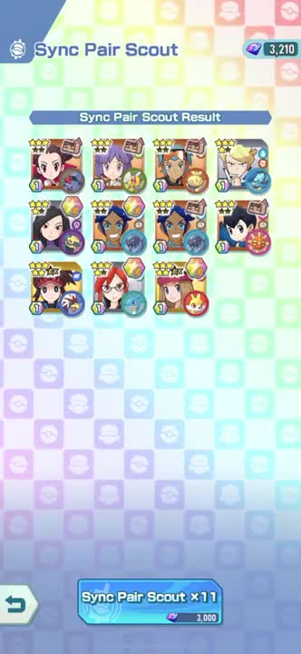 Pokémon Masters EX - Marnie Poke Fair Sync Pair Scout Opening x11