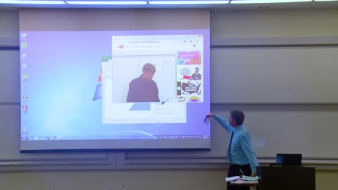 Math Professor Fixes Projector Screen (April Fools Prank) omg