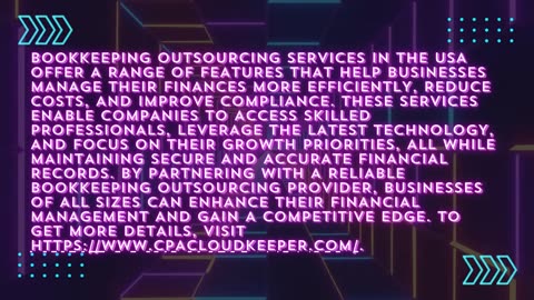 What are the Features of Bookkeeping Outsourcing Services in the USA Call us +1-646-340-0045