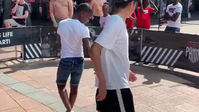 The skills of a child in football is extraordinary
