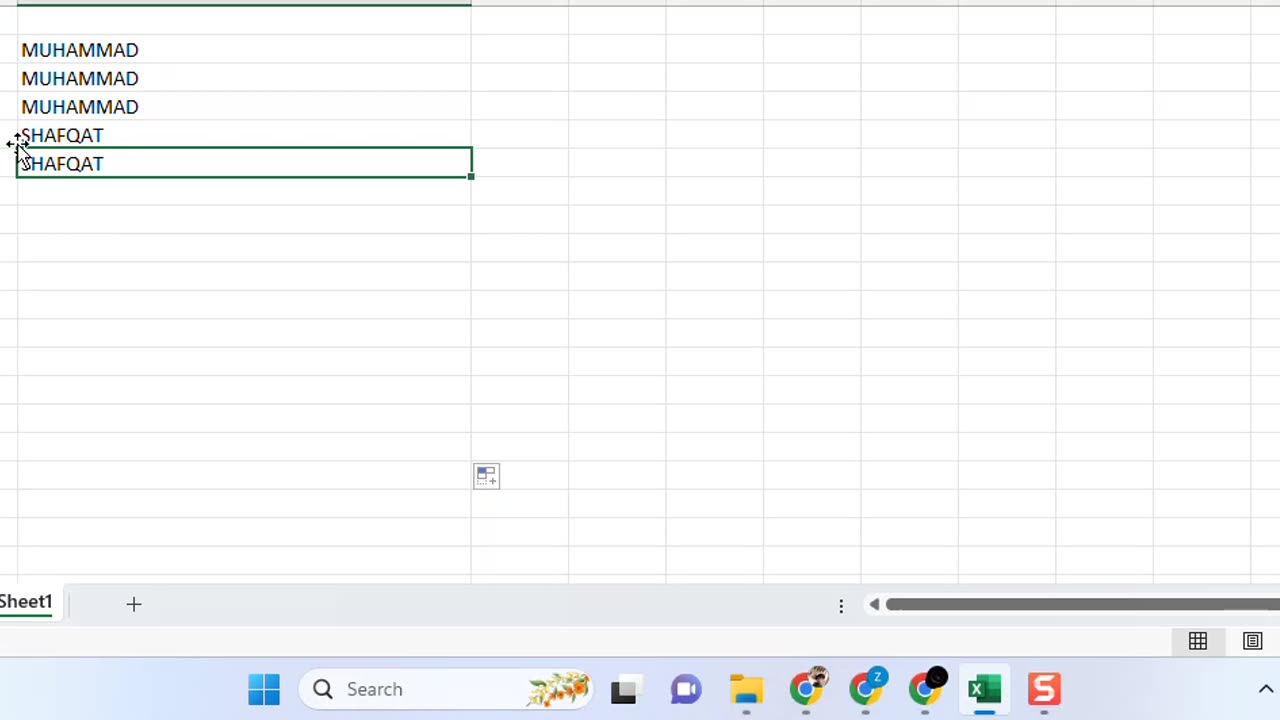How to do capital and small letter in excell with instruction