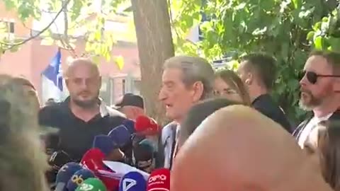 FJALA E LIDERIT TE OPOZITES SALI BERISHA PARA HYRJES NE SPAK