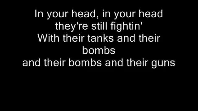 Cranberries Zombie lyrics