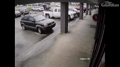 Surveillance footage shows Atlanta shooting suspect leaving massage parlour