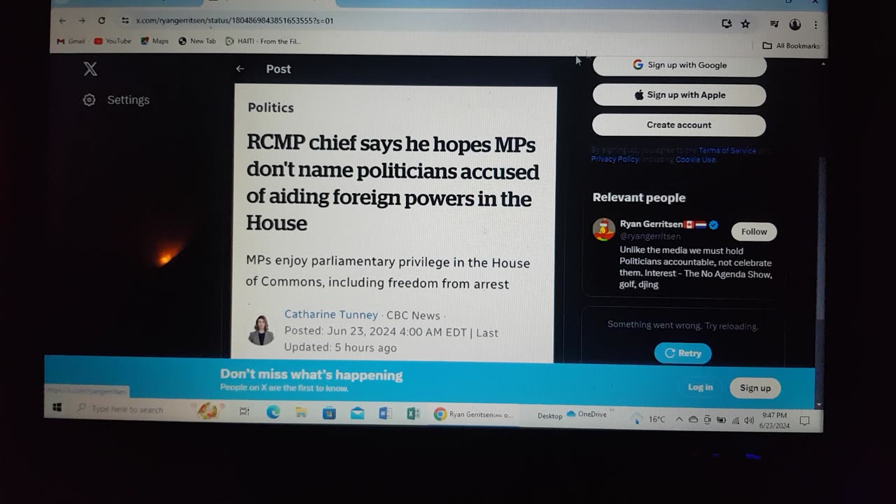 Rcmp chief says what