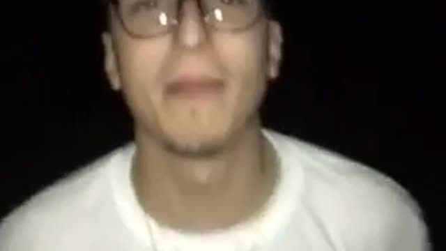 Bald glasses guy basketball net hang