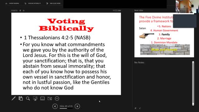 Sunday October 23,2022 Choose You This Day (Joshua 24:14-15)- Voting Biblically