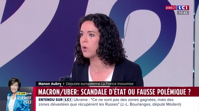 Manon Aubry sur Uber
