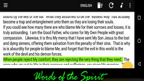 Words of the Spirit. Sept 6 2022
