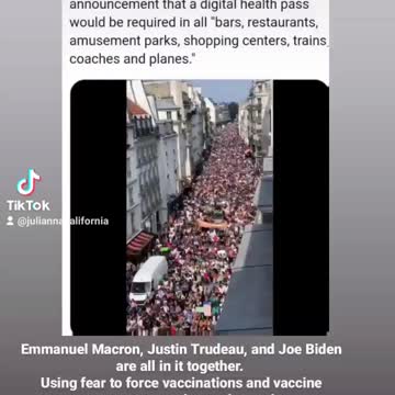 Protests in France over vaccine passports