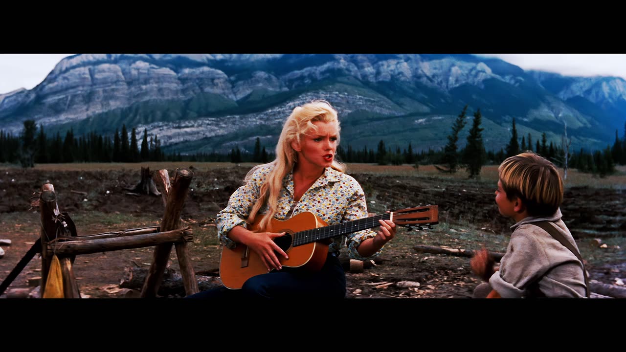 Marilyn Monroe 1954 River Of No Return Down In The Meadow remastered 4k