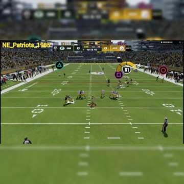 Jordan Love Laser Beam Pass To Aaron Jones #madden24 #greenbaypackers #shorts