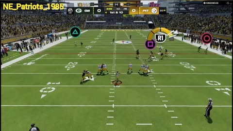 Jordan Love Laser Beam Pass To Aaron Jones #madden24 #greenbaypackers #shorts