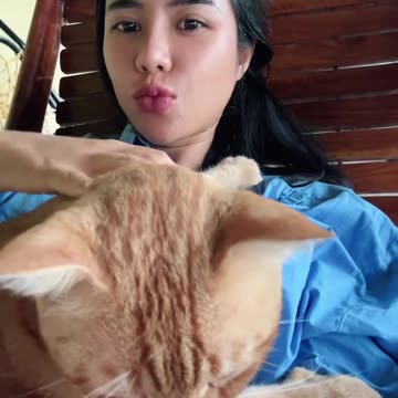 After Farming Relaxing with puppy