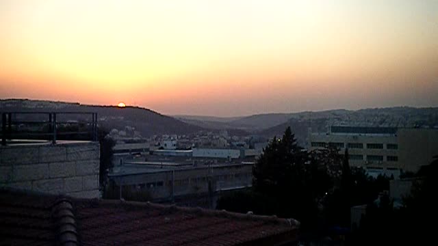 Jerusalem Israel sunset