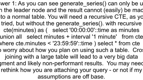 Date hour minute table