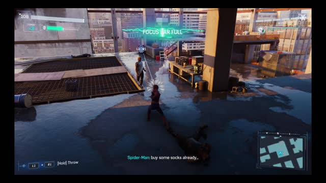 Spider-Man ps4 free roam and fighting gameplay