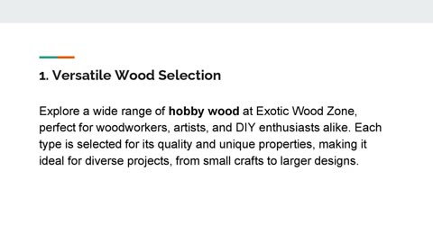 Discover Quality Hobby Woods for Every Project at Exotic Wood Zone