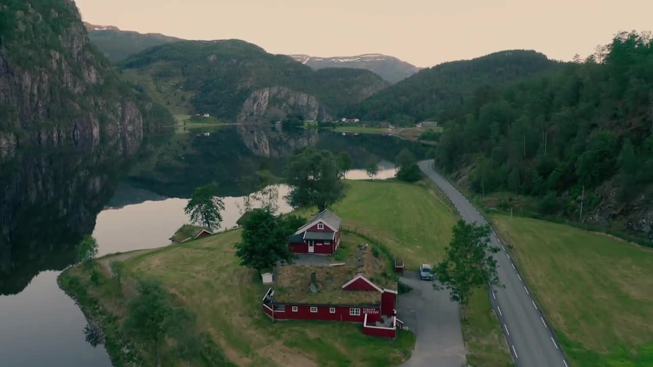 BEAUTIFUL Aerial Shot OF landscape