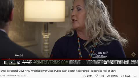 Project Veritas- Federal HHS Nurse Whistleblower Exposes Evil Vaccine Agenda and Deaths