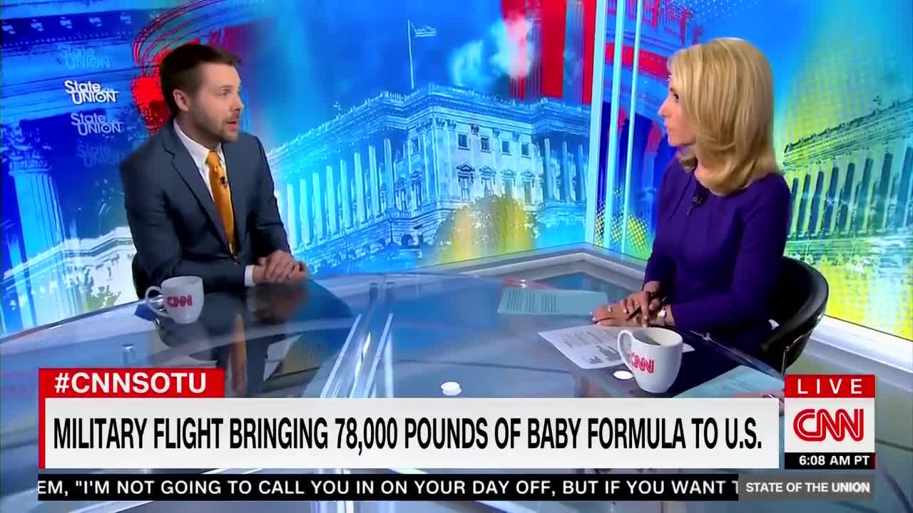 CNN grills NEC Director over baby formula shortage.