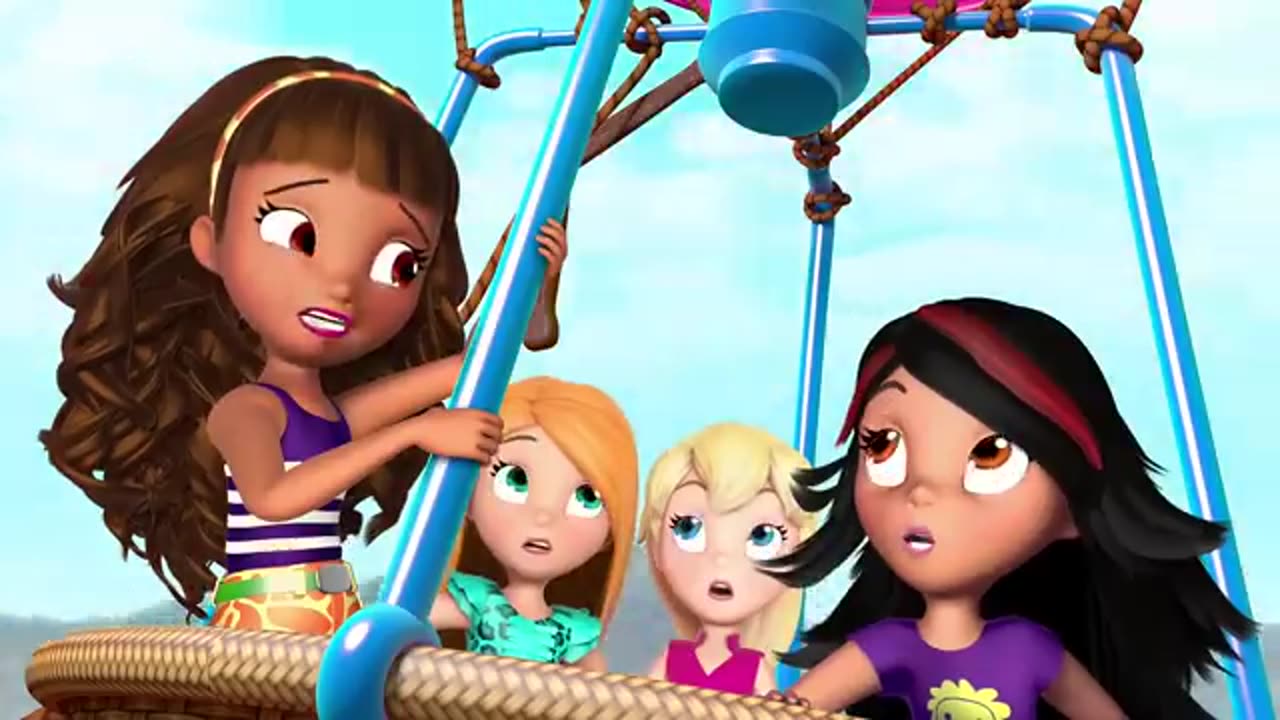 kids video :Polly Pocket full episodes | Waterfall games with dolphins