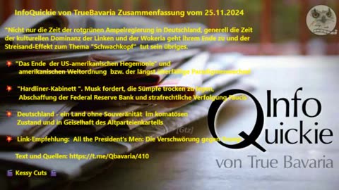 InfoQuickie von TrueBavaria Zusammenfassung vom 25.11.2024