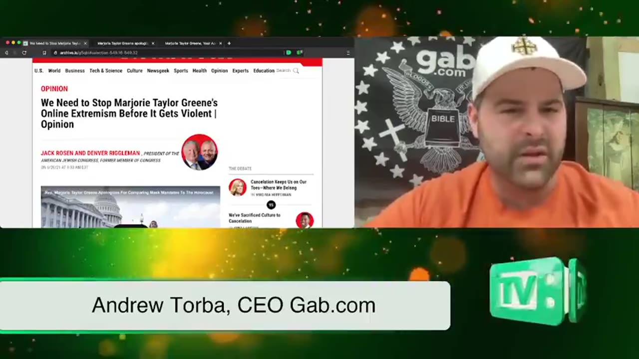 Andrew Torba: American Jewish Congress Calls For Destruction Of The 1st Amendment To Shut Down Gab