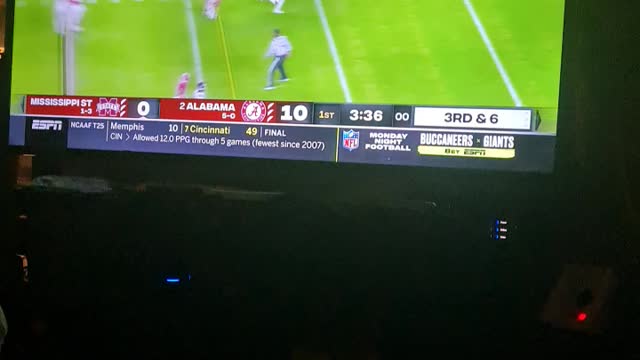 Update 1st quarter Alabama vs Mississippi St