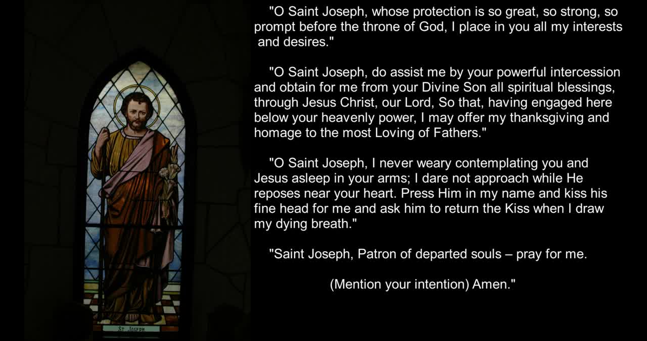 St Joseph prayer 1900 years old