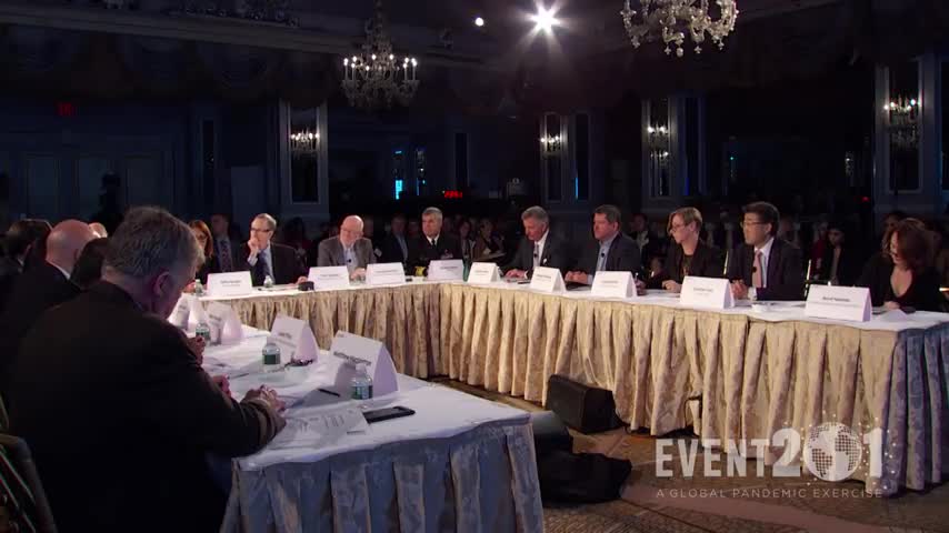 Event 201 Pandemic Exercise Segment 2, Trade and Travel Discussion