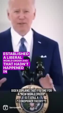 Is "New World Order" Still A Conspiracy Theory After This?