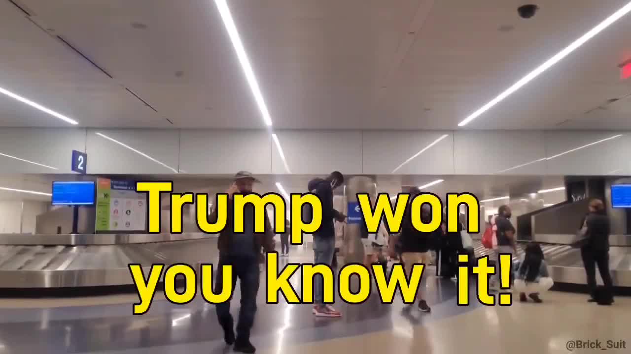 Trump Won And You know IT Paged at La Airport