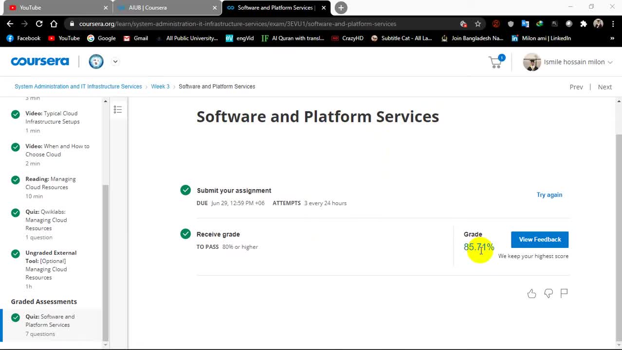 Software and Platform Services II Quiz II Week 3 || Coursera