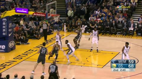 NBA basketball moment