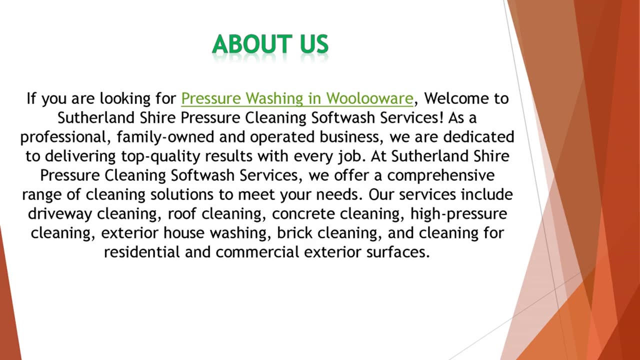 If you are looking for Pressure Washing in Woolooware