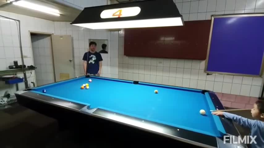 4 Year Old Kid Play Pool Prodigy