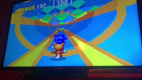 Sonic & Tails Reach The Bonus Round! Chaos Emerald