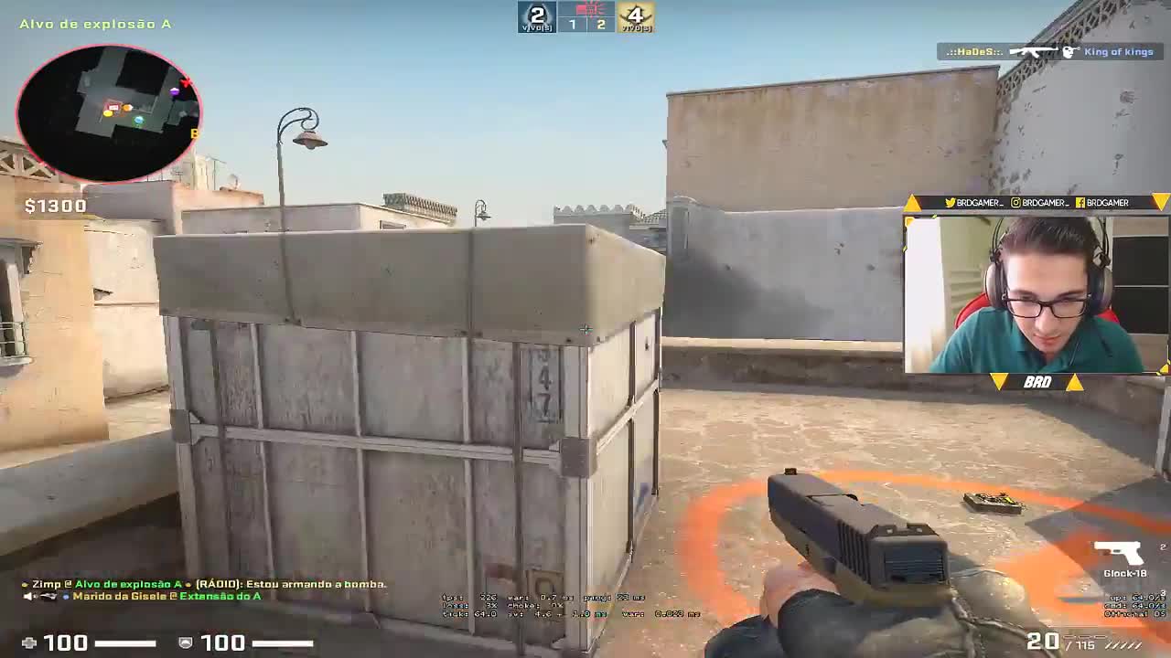 Um GLOBAL jogando SÓ de USP e GLOCK no PRATA, qual foi a REAÇAO deles?