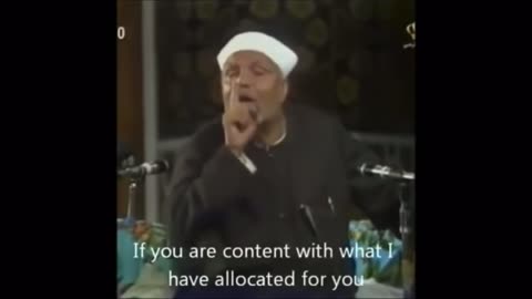 Sustenance - beautiful to hear Sheikh el Sharaawy