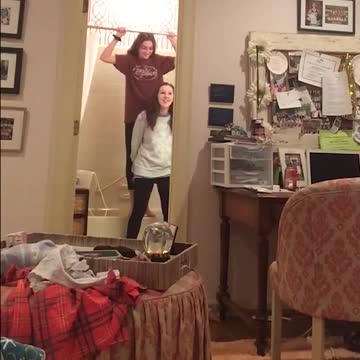 Teenage Girlfriends DESTROY Bathroom After Failed Stunt