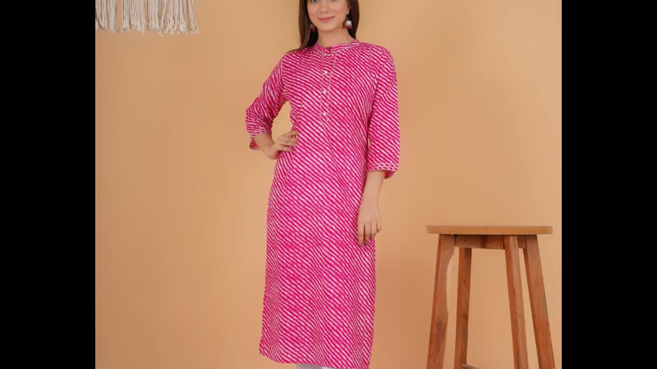 Get Leheriya Kurti in Different Colors