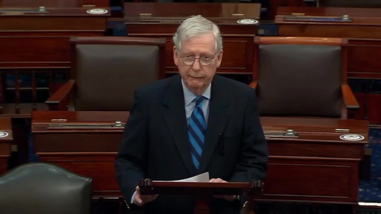 Mitch McConnell Claims Capitol Mob Was "Provoked By The President"