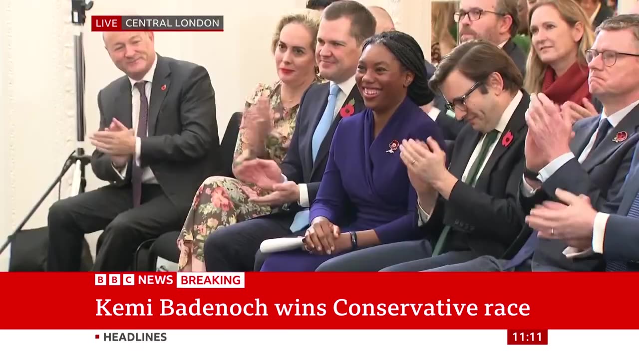 Kemi Badenoch announced as new UK Conservative Party leader