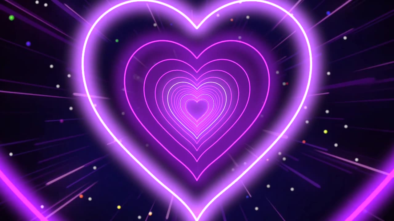 305. Bg Animation💜🤍Heart Background 😘