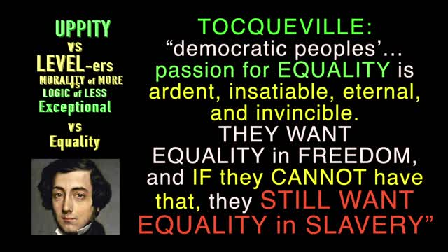 UPPITY vs LEVEL-ers - The Morality of More vs Logic of Less